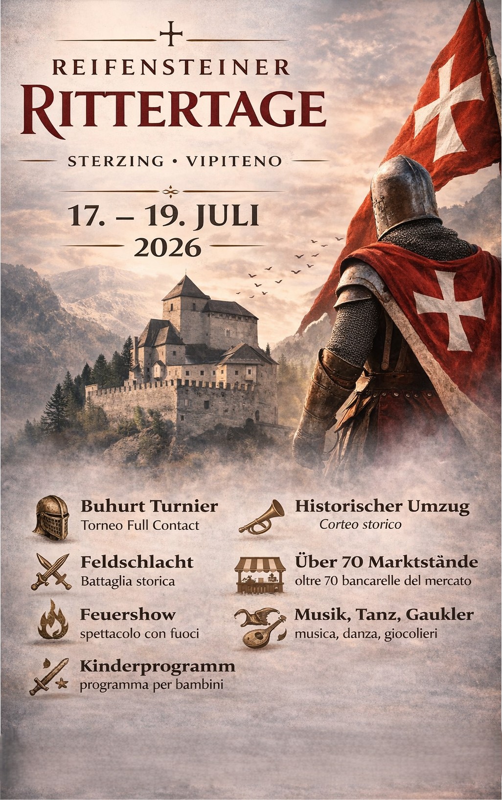 Flyer der Reifensteiner Rittertage 2026